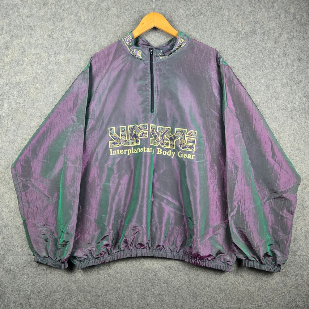 Vintage Surf Style Interplanetary Body Gear Mens One Size Purple Iridescent 90s